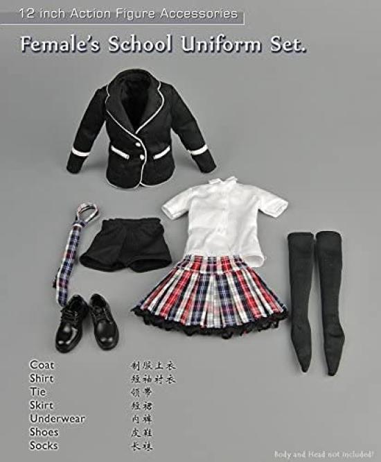 [TOYBARJAPAN] 16 Figure AccessoriesZYTOYS ZY15-30 High School Girl Sailor Suit and Shoes (Body and Head Not Included)