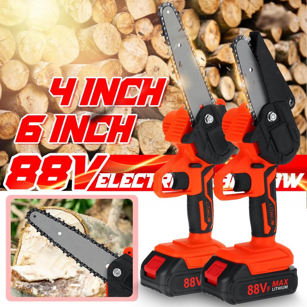 NEW 2000W 4/6Inch Mini Removable Pruning Electric Chainsaw With 10000mAh Battery One-Hand Electric Saw Logging Cutter