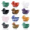 1Pc Natural Stone Hand Carved Mini Duck Figurine 17-20×25-28mm Polished Crystal Little Duck Statue Reiki Healing Mini Desk Terrarium Decor Craft Gift