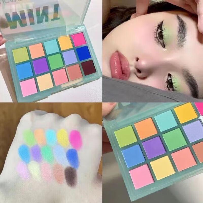 Dikalu Midsummer Macaron 15-Color Matte Eyeshadow Palette