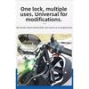 Compact Handlebar Mount Anti Theft Hook Helmet Security Solution Aluminum Alloy Material Easy Installation Tools