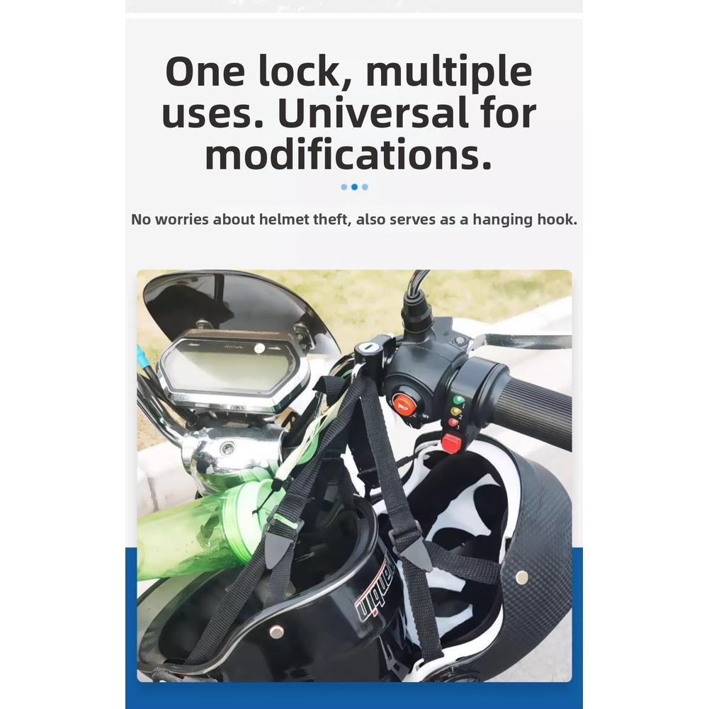 Compact Handlebar Mount Anti Theft Hook Helmet Security Solution Aluminum Alloy Material Easy Installation Tools