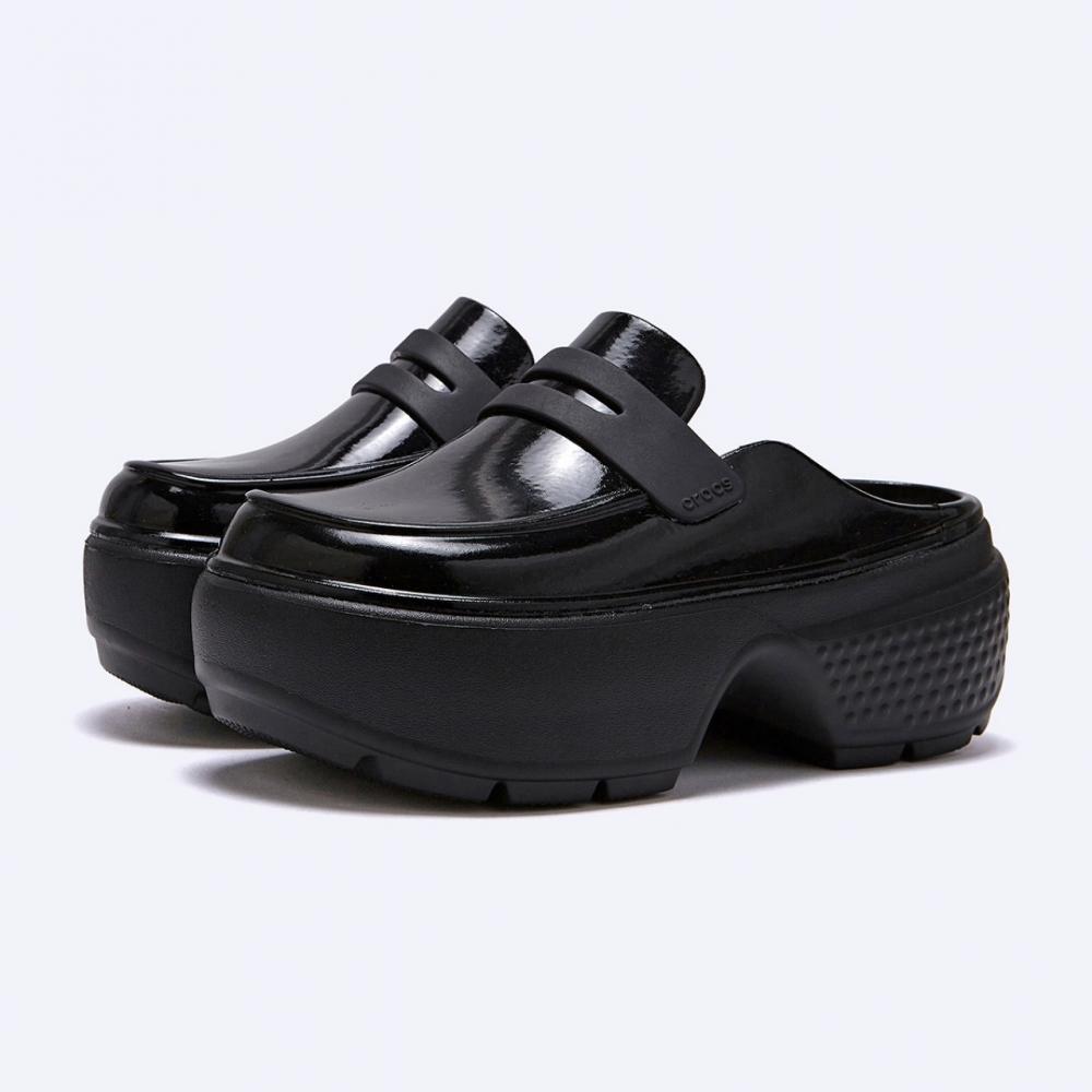 Crocs Mocassins Stomp Hi Shine Noir 210659 001