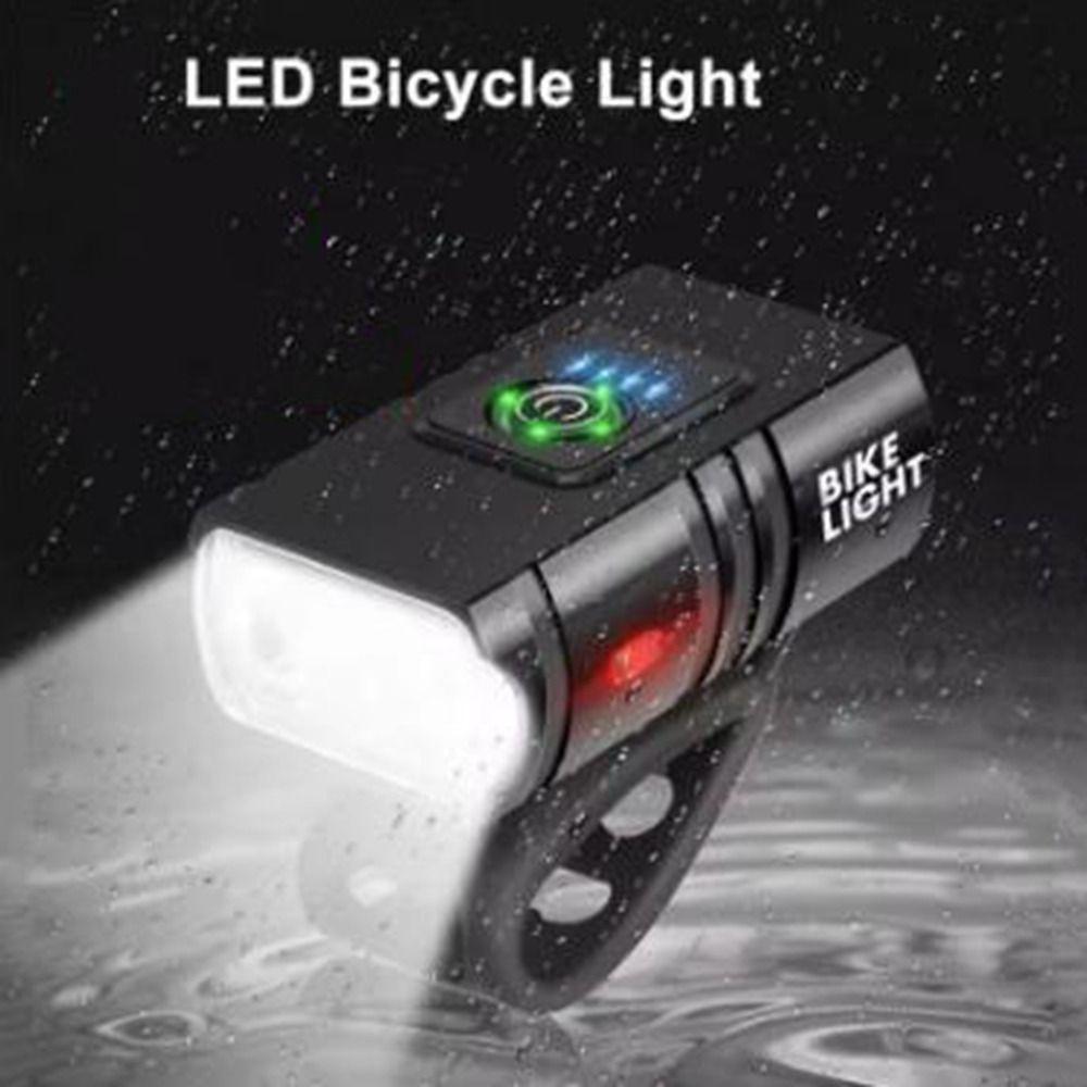 Smart Sensor LED Bike Front Light Aluminum Zinc Zinc Alloy Bicycle Front Lamp Outdoor Flash Light