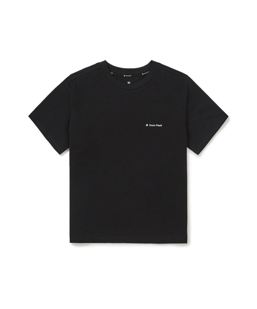 SNOWPEAK APPAREL Sorona Women'S Semi-Crop Short Sleeve T-Shirt (S26Mwfts05) Black