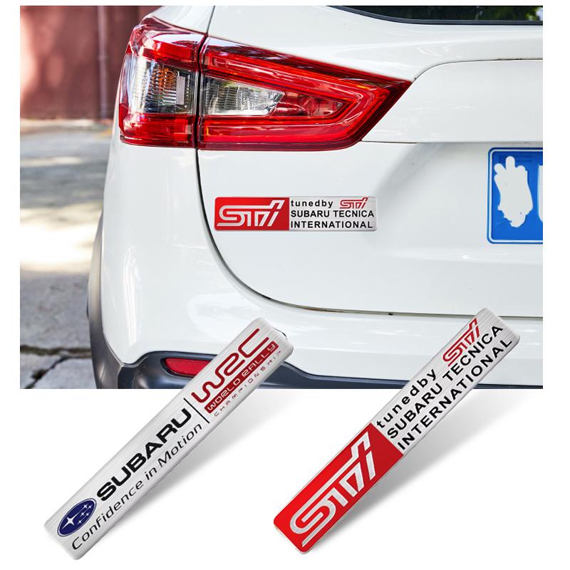 1Pcs Sport VIP Car Emblem Badge Sticker For Subaru STI Forester Impreza Legacy Outback XV BRZ WRX Tribeca fiu8