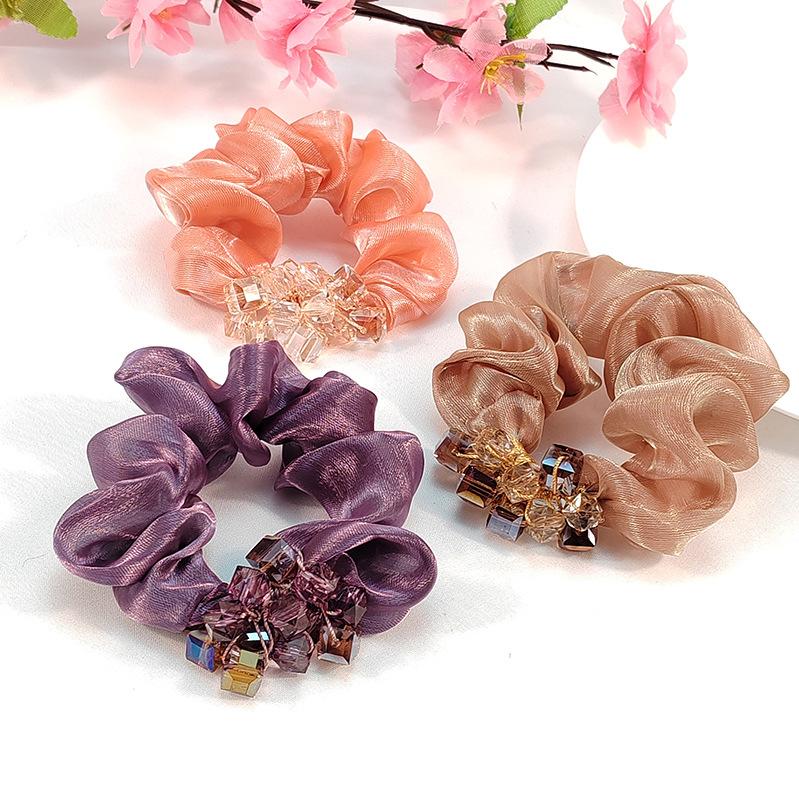 Eugen Yarn Large Intestine Hair Band, Actress Premium Sense Hair Rope, Disc Hair, Ball Head Jewelry, Head Flower Headdress.