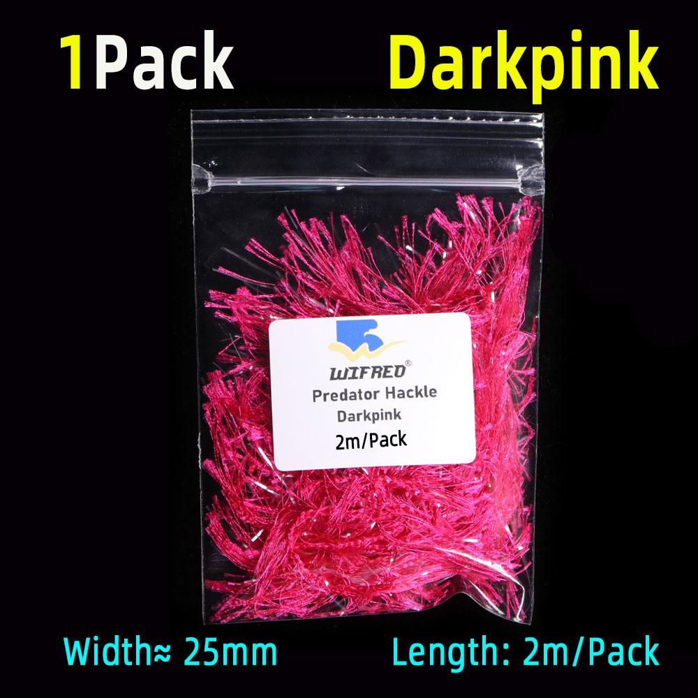 2M/Pack Predator Hackle Single-Sided Chenille Predator Hackle Fly Tying Material For Streamer Bodies Trout Pike Muskie Predators Fishing Lures