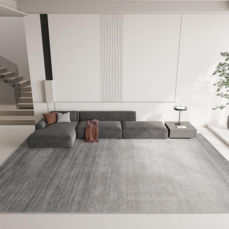 Solid Color Simple Wind Insulation Cool Absorbent Carpet Easy To Take Care Of Large Area Crystal Velvet Carpet Home WearResistant Carpet Living Room
