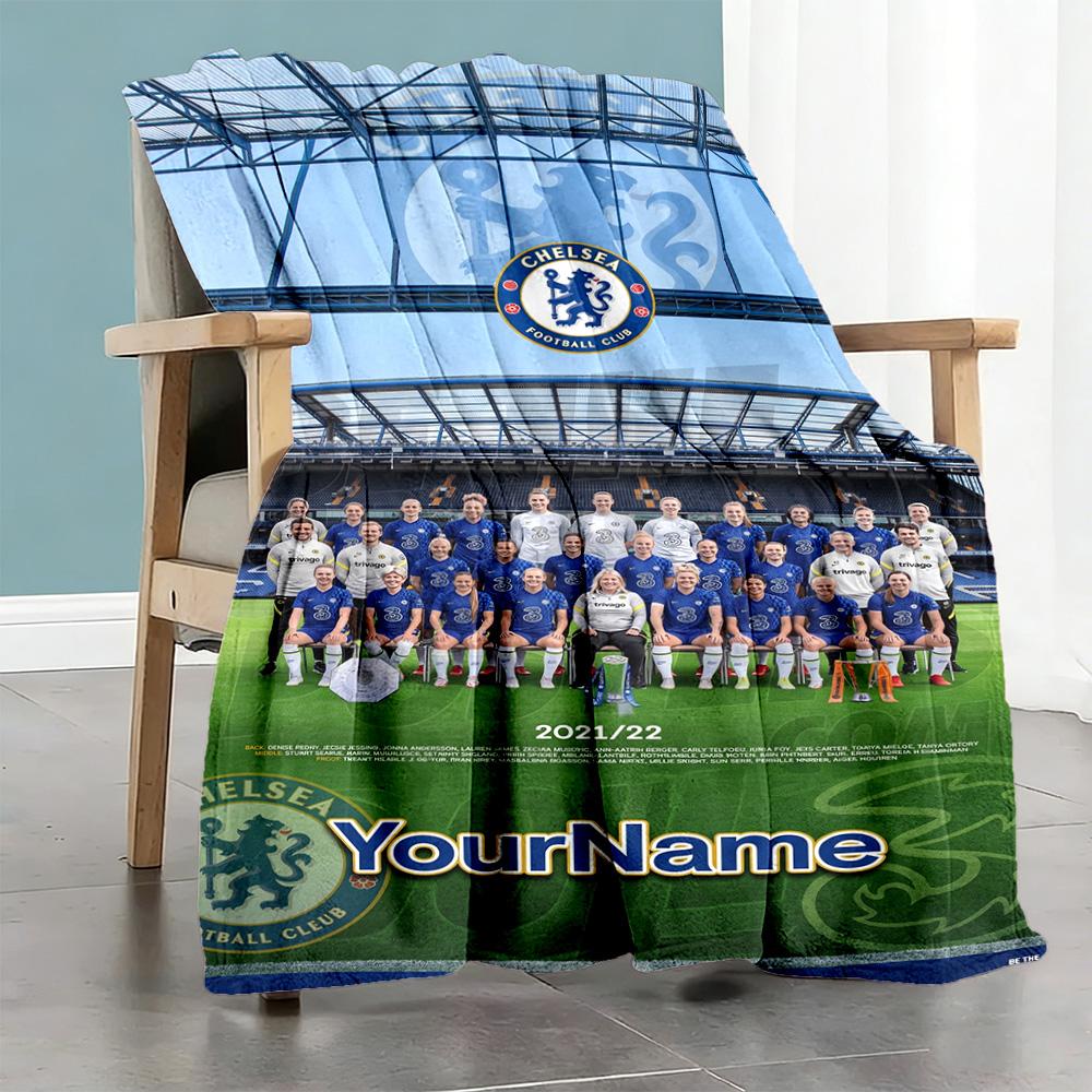 Chelsea Customize Your Name Blanket Gift Customizable Blanket Ultra-Soft Great for Office Seaside Bedding Picnics Four Seasons Multipurpose