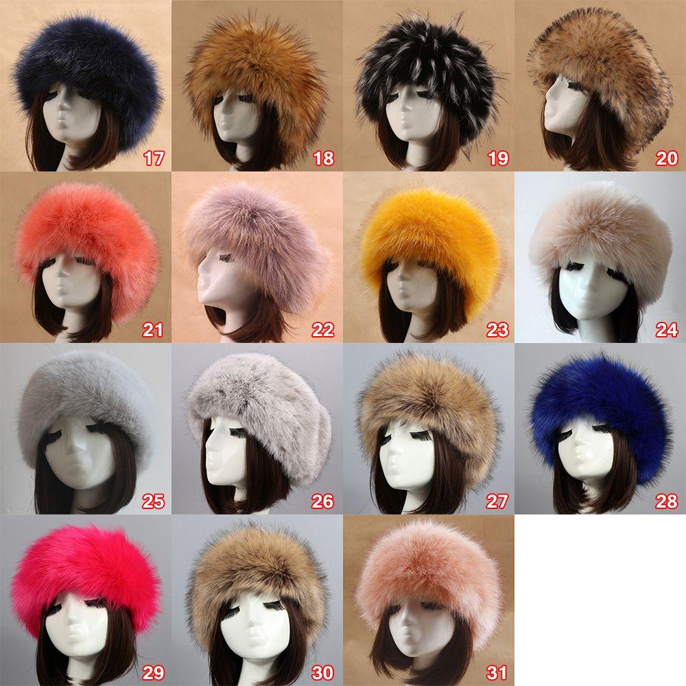 Fashion Winter Earwarmer Thick Fluffy Women Russian Cap Headband Hat Faux Fur