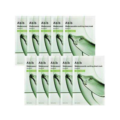 Mild Acidic pH Sheet Mask Madecassoside Essential Fit Soothing Hydrating Mask 10 Sheets