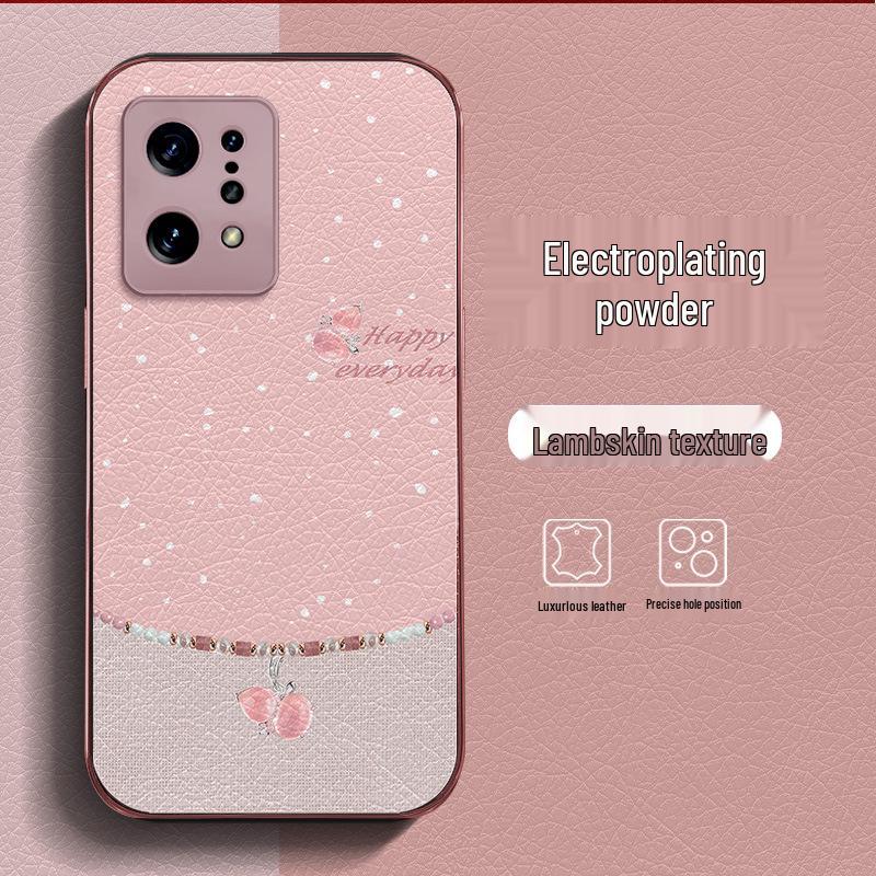 Luxurious Leather Electroplated Protective Case for Honor 400 Pro - Chinese Style