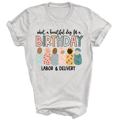 Wunderschöner Tag für eine Geburtstags-Kreißsaal-Krankenschwester Unisex-Shirt Geschenk