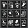Existential Dead 2026 Halloween Calendar Gothic Ghost Art Decor Festive Home Halloween Party Decoration