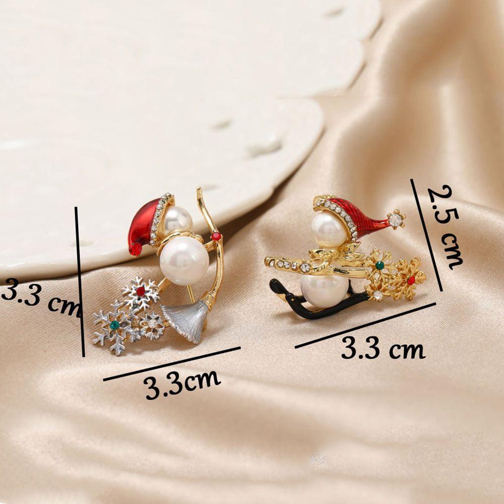 Snowman Male Female Korean Style Pin Fashion Jewelry Christmas Brooches Christmas Women Badge