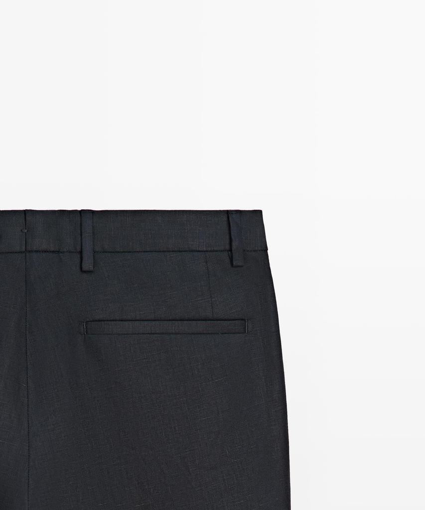Masimodutti Linen Suit Pants