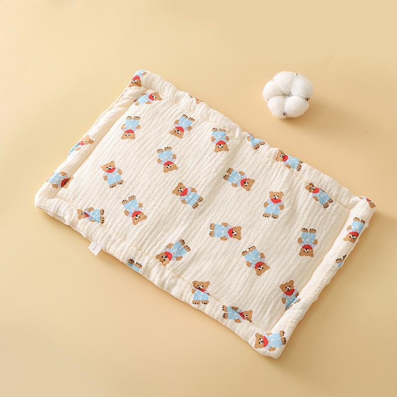 0-12Month Newborn Baby Pillow Cotton Napping  Absorption Breathable Soft Universal Pillow Bedding Babies Accessories