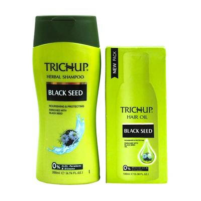 Trichup Hair Set con Black Seed (200 + 100 ml), Set di semi neri Trichup,