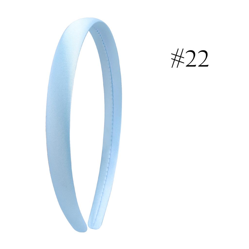 1,5 cm Einfache Stirnbänder Satin Bastelstirnband DIY Haarband Bunte Satinbezogene Stirnbänder für Mädchen Frauen