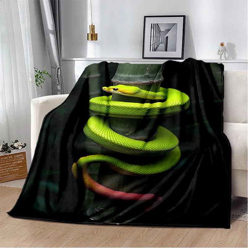 Soft Gothic Snake Serpent Python Viper Blanket for Bed Sofa Picnic Travel Office Cover Kids Gift Throw Blanket