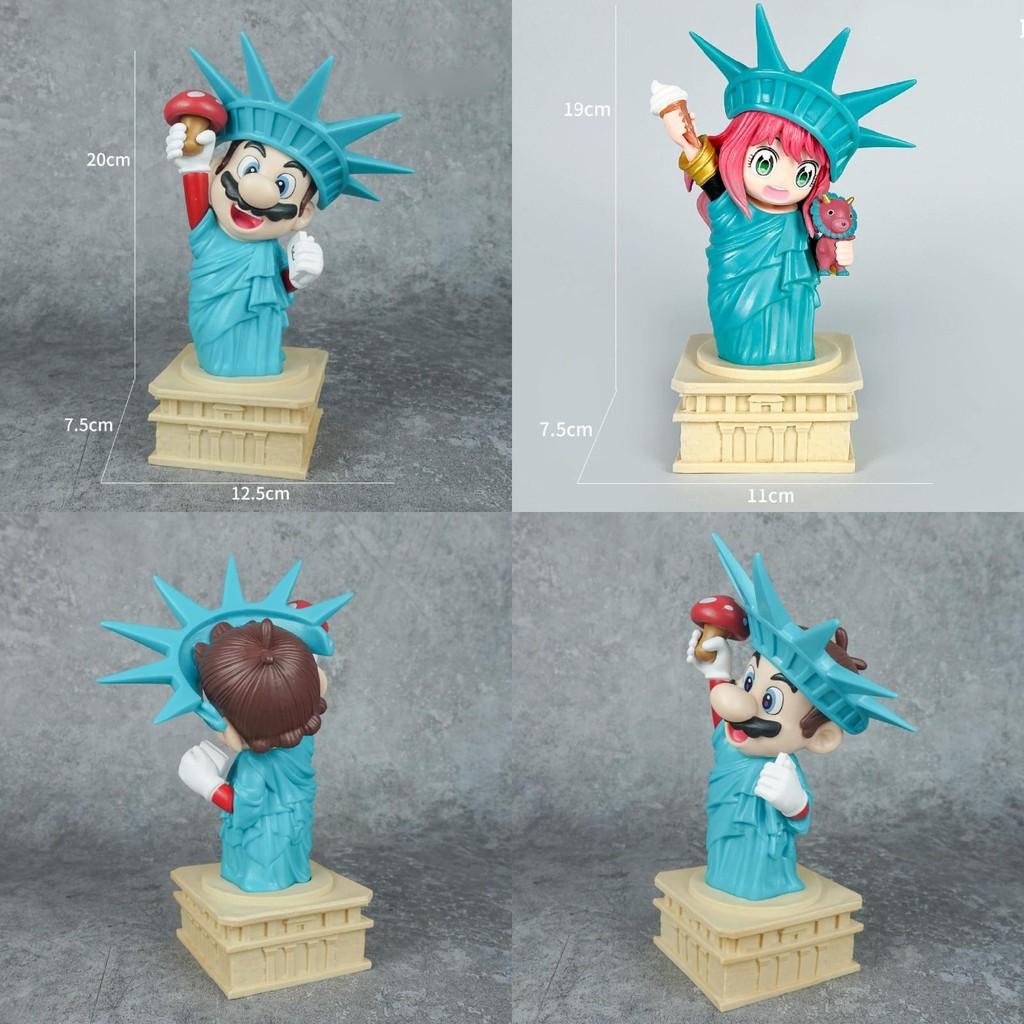 Super Mario Bros Anya Forger Pvc Figurine With Anime Design For Desktop Decor And Collecting
