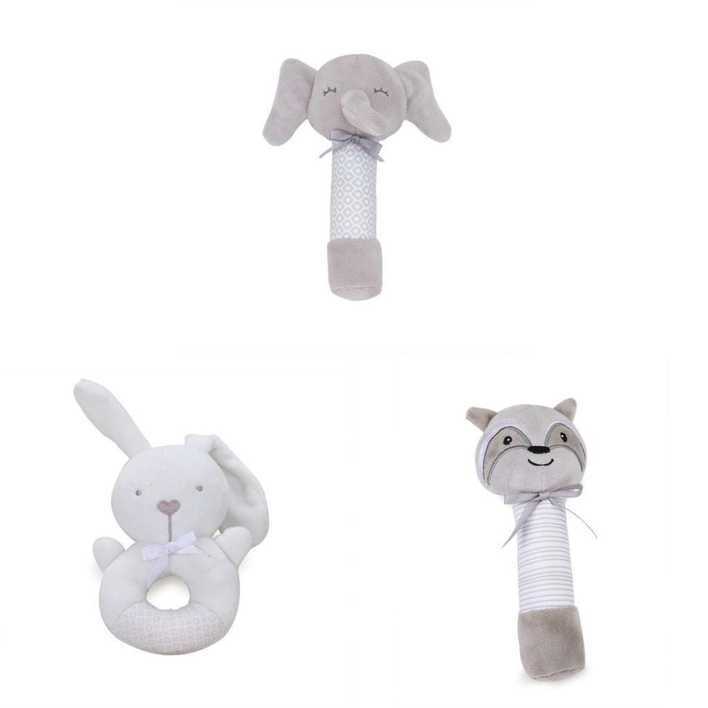 Baby Soft Plush Rattle Toy With Bb Call For Newborn Sensory Development
