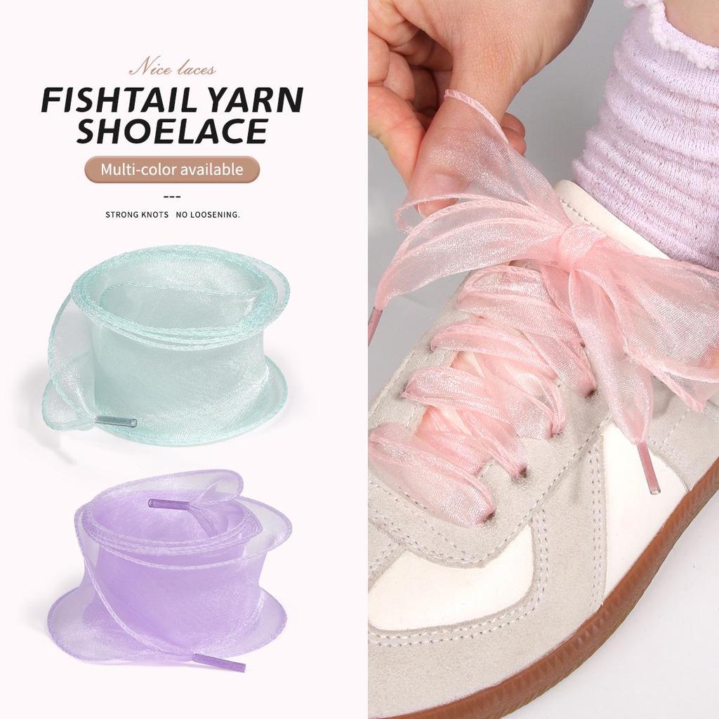 Chiffon Organza Shoelace 3.5CM for German Trainers & DIY Ballet