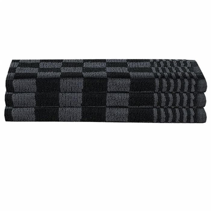 VidaXL Ensemble de Serviettes avec Gants de Four Porte-pots 15 pcs, Torchons Absorbants de Séchage avec Tablier, Chiffons de 136296