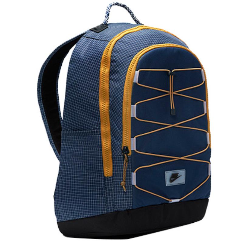 Nike Hayward Fabric Backpack Regular Unisex Dark Navy Blue/Obsidian Color Lightweight Casual CV1412-451