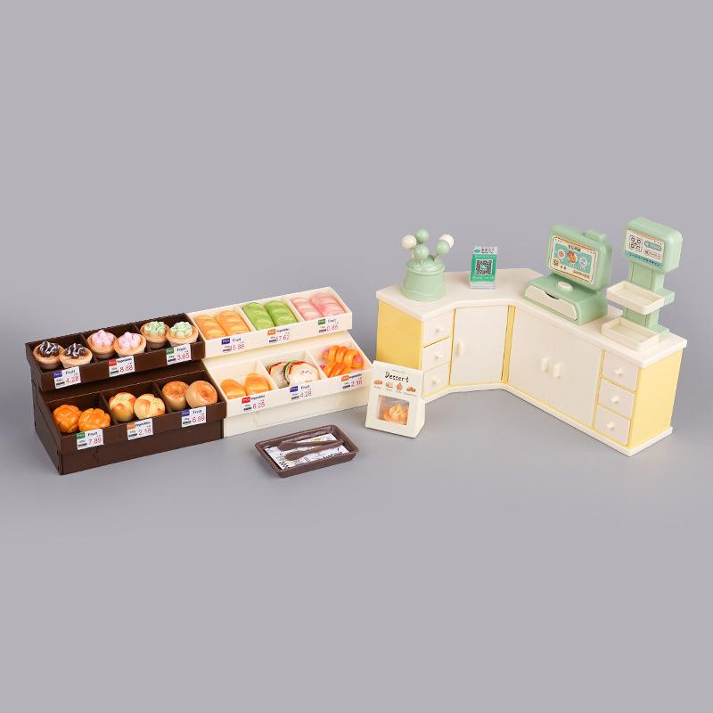 Miniature Mini Edible Play Breadboard Shelf Doll Real Snack Model Children'S Play House Toy Scene Small Ornament