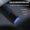 BLOD4 Car Tire Wheel Valve Caps Cover Suede Car Key Chain Ring Keychain for Ford focus Fiesta EcoSport ESCORT ranger Car Accessories