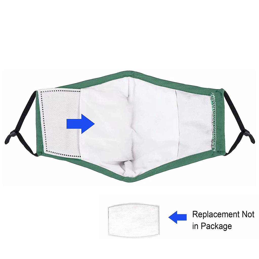 Kids Cloth Face Mask Washable Reusable Cute Children Face Masks Adjustable 3 Ply Face Cover For Girls Boys Pack Of 8