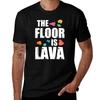 Rock Climbing Outfits The Floor Is Lava Rock Climbing T-Shirt Summer Top Shirts Graphic Compression Shirt Men