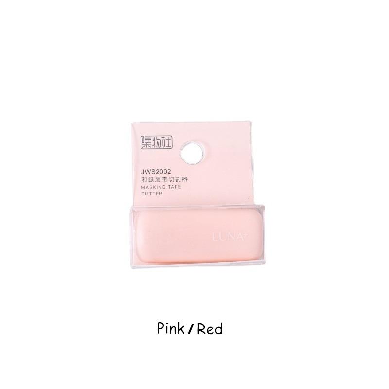 

1pcs Color Masking Tape Cutter Mini Portable Dispenser for 6-30mm Paper Washi Tapes Stickers Home DIY Diary Album A6595 рожевий