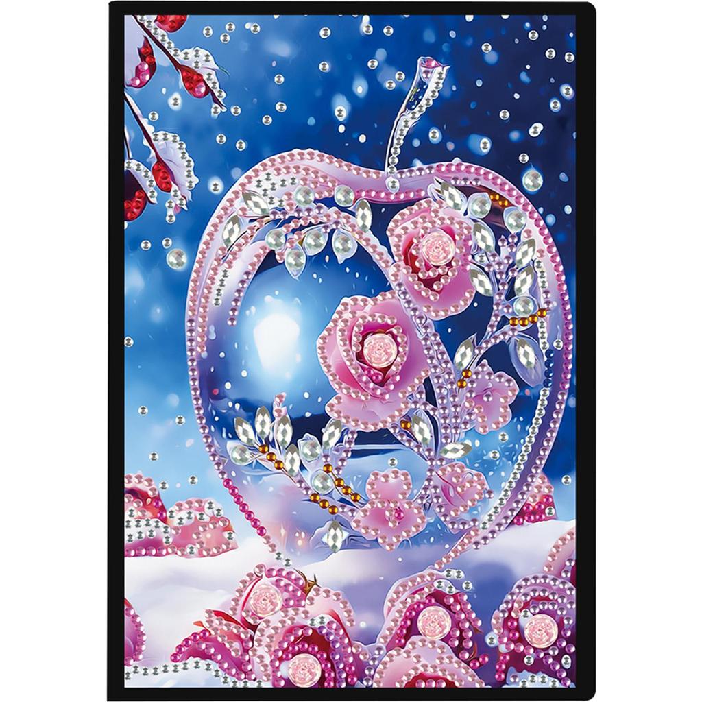50-Page A5 Crystal Notepad Sketchbook Rhinestone Art Painting Notebook Kit Diamond Painting Notebook Set Holiday Birthday Gift