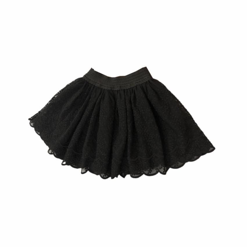 Girls' Lace Trim Short Skirt - Mesh Puffy Skirt for Toddlers & Kids