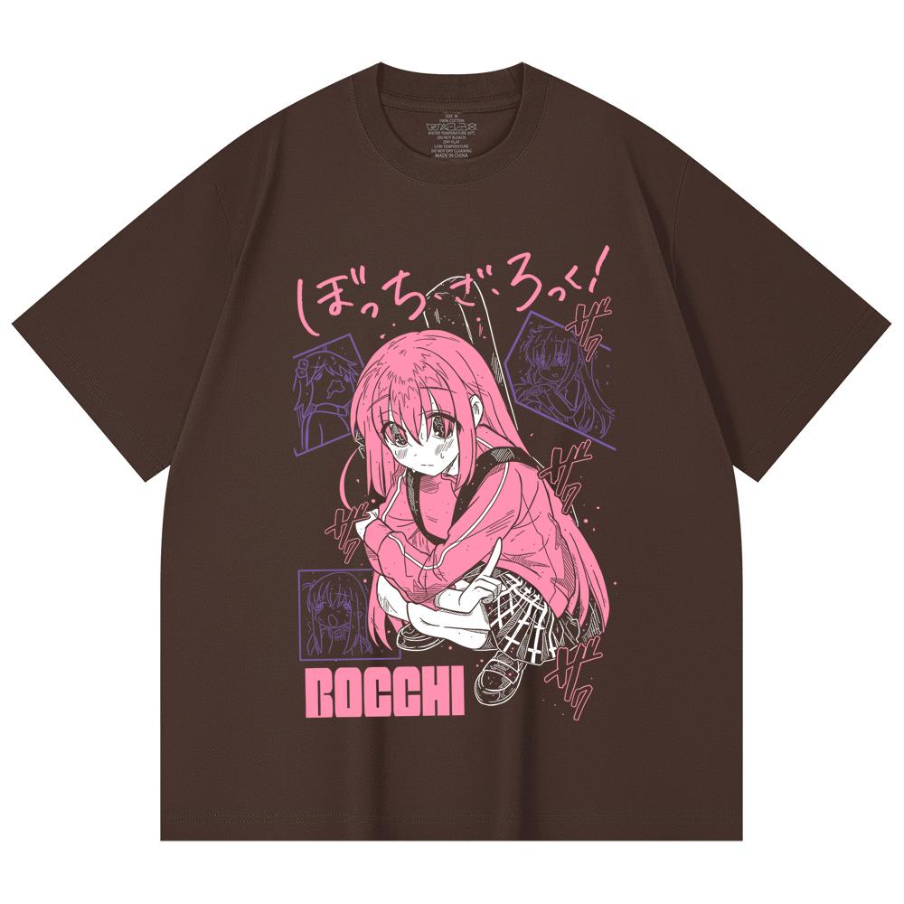 230 Gsm 100% Cotton Bocchi The Rock V5 Print Unisex Heavy Cotton T Shirt
