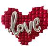 New Love Heart Shaped Valentine's Day Balloon DIY Inflatable Aluminum Foil Balloons Aluminum Film Large Love Balloon Party Props