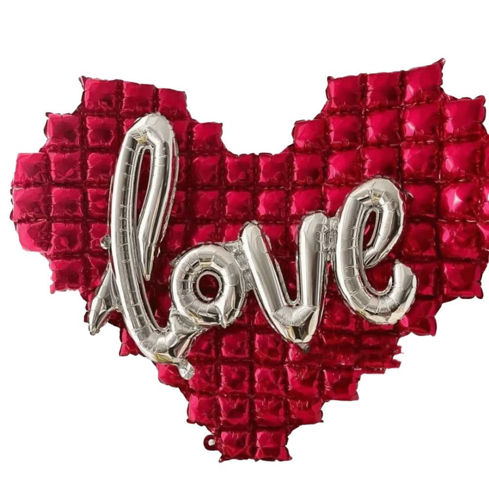 New Love Heart Shaped Valentine's Day Balloon DIY Inflatable Aluminum Foil Balloons Aluminum Film Large Love Balloon Party Props