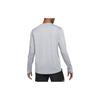 Nike Element Logo Print Color Block Crew Neck Long Sleeve T-Shirt Men Tops Gray DD4754-084