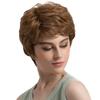 Parrucche piene di capelli ricci corti marroni moda donna regalo affascinante