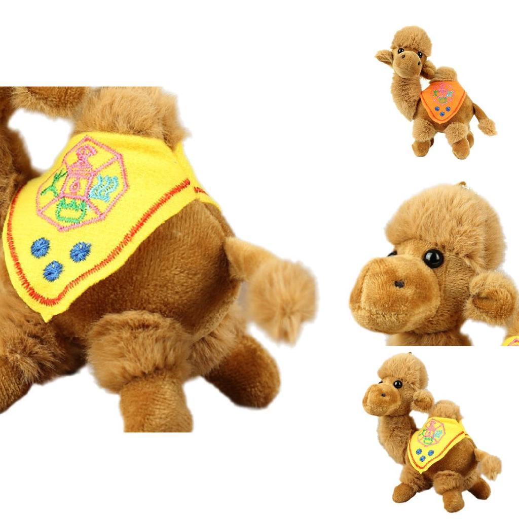 Adorabile Cammello del Deserto Peluche Morbido Giocattolo Ripieno Souvenir Per Bambini 15cm Cotone Pp