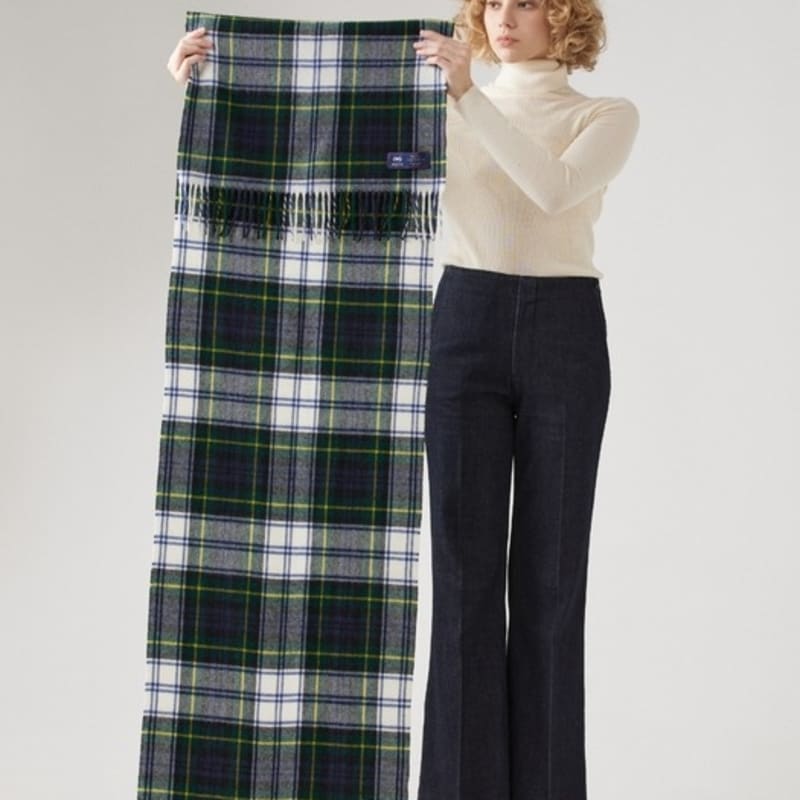 ABRAHAM MOON Merino Wool Shawl Muffler 50cm - Dress Gordon