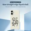 For iPhone 17 Case Stickman Toilet Pattern Printing Straight Edge TPU Phone Back Cover