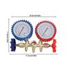 AC Manifold Gauge Set HVAC Refrigerant Charging Kit for R134a R22 R12 R502 Dual Gauge Automotive and Home AC Diagnostic Tool