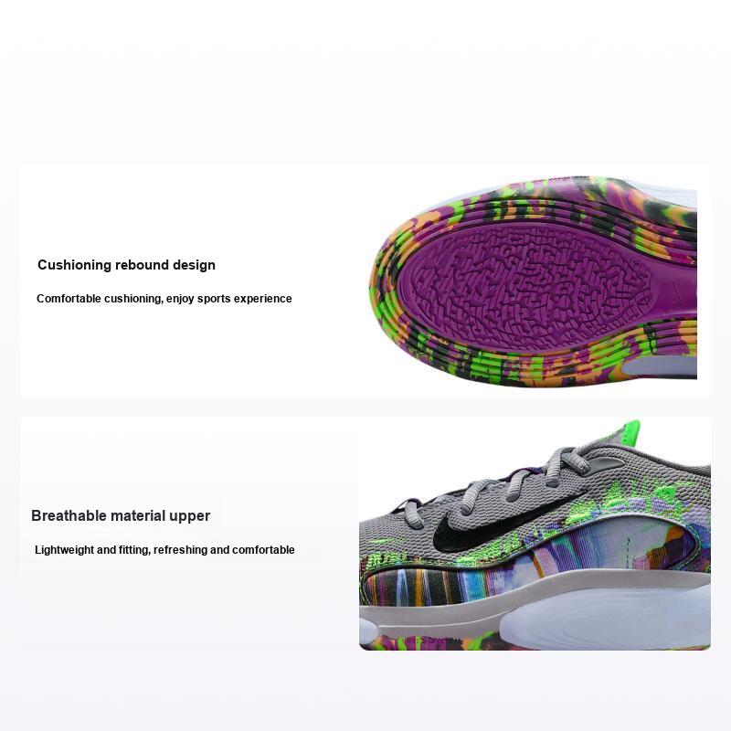 Nike IsoFly GS Серо-цементный Зеленый Удар Детские Кроссовки Черный Ярко-фиолетовый HV2281-001 37.5