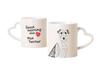Fox Terrier Wire - Cup with a Dog, Adorable Cup with a Heart-shaped Handle, Universal Gift from the Brand