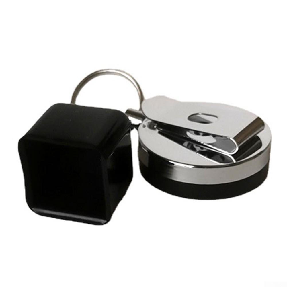 25*25*23mm Cue Chalk Holder 32g Black Retractable Rope