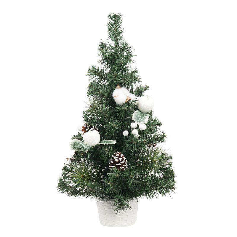20/30/40cm DIY Christmas Desktop Tree with Ornaments - Potted Decorations
